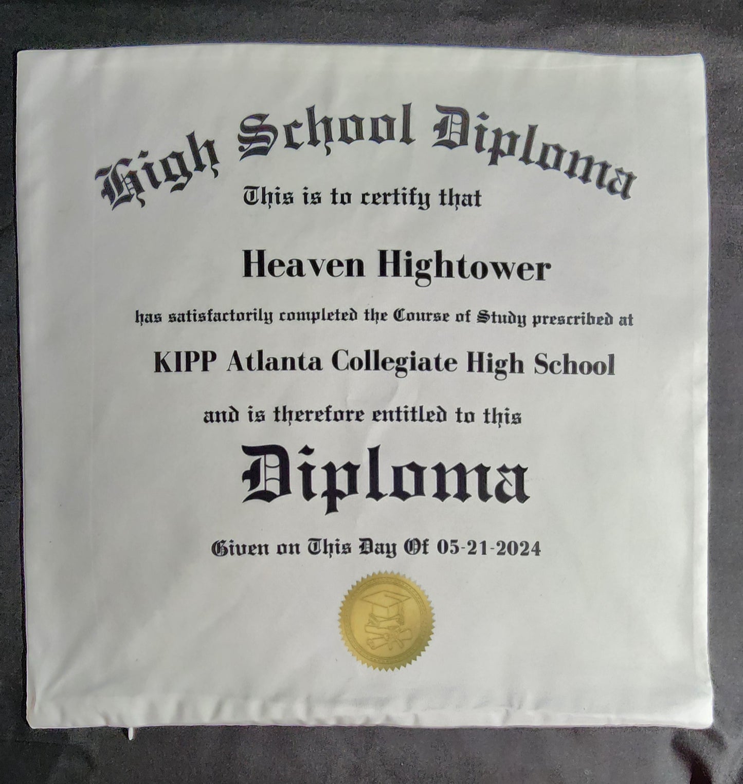 DIPLOMA PILLOW